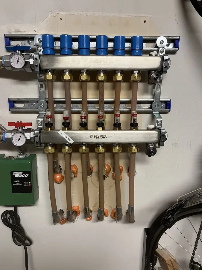 Plumber performing Gas Leak Detection at a residential property in Lewiston